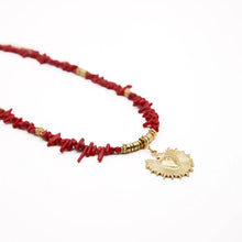 Charger l'image dans la galerie, COLLIER CORAL EXVOTO L'ATELIER DES DAMES