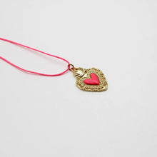Charger l'image dans la galerie, COLLIER CORDON ROSE FLUO L'ATELIER DES DAMES