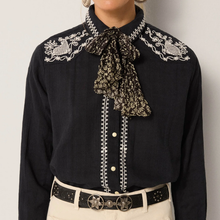 Charger l'image dans la galerie, CHEMISIER CHARRO TABASCO NOIR MAISON HOTEL