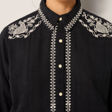 Charger l'image dans la galerie, CHEMISIER CHARRO TABASCO NOIR MAISON HOTEL