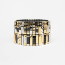 Charger l'image dans la galerie, BRACELET SIGAL 14 DORE ARGENT NOIR