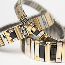 Charger l'image dans la galerie, BRACELET SIGAL 14 DORE ARGENT NOIR