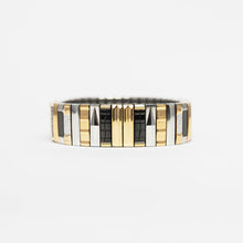 Charger l'image dans la galerie, BRACELET SIGAL 14 DORE ARGENT NOIR