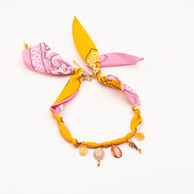 Charger l'image dans la galerie, COLLIER BANDANA ROSE &amp; ORANGE L'ATELIER DES DAMES
