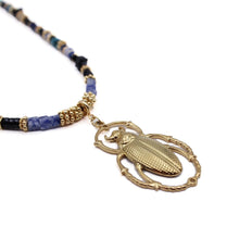 Charger l'image dans la galerie, COLLIER LONG SCARABÉE L'ATELIER DES DAMES
