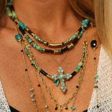 Charger l'image dans la galerie, COLLIER HEISHI ET CRUNCHS L'ATELIER DES DAMES
