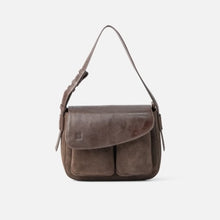 Charger l'image dans la galerie, SAC "BLUNT" EN DAIM ET CUIR BIBA
