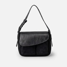 Charger l'image dans la galerie, SAC "BLUNT" EN DAIM ET CUIR BIBA
