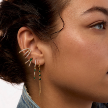 Charger l'image dans la galerie, BOUCLES D'OREILLES GREEN WATERFALL MYA-BAY
