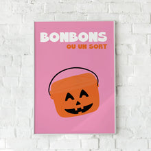 Charger l&#39;image dans la galerie, AFFICHE HALLOWEEN BONBONS OU UN SORT SOLEIL MOJITO
