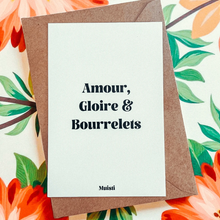 Charger l'image dans la galerie, CARTE POSTALE AMOUR GLOIRE ET BOURRELETS MUISTI

