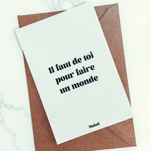 Charger l'image dans la galerie, CARTE POSTALE IL FAUT DE TOI POUR FAIRE…MUISTI
