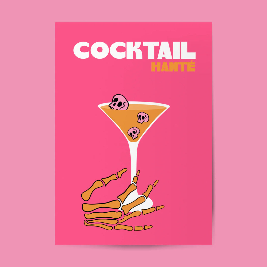AFFICHE HALLOWEEN COCKTAIL HANTÉ SOLEIL MOJITO
