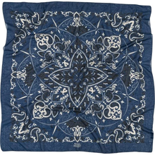 Charger l&#39;image dans la galerie, FOULARD BANDANA EN COTON MAISON LECOMTE FLAMENT
