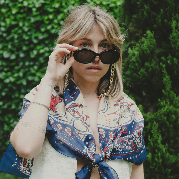 FOULARD RODEO EN COTON MAISON LECOMTE FLAMENT