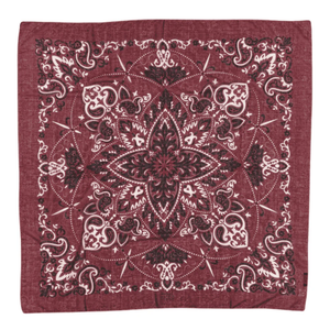 FOULARD BANDANA EN COTON MAISON LECOMTE FLAMENT
