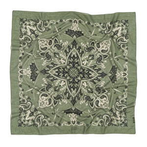 FOULARD BANDANA EN COTON MAISON LECOMTE FLAMENT