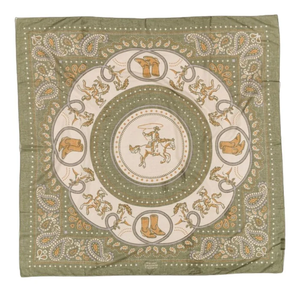 FOULARD RODEO EN COTON MAISON LECOMTE FLAMENT