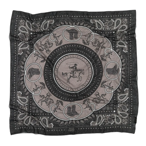 FOULARD RODEO EN COTON MAISON LECOMTE FLAMENT