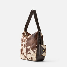 Charger l'image dans la galerie, GRAND SAC EN CUIR ET POIL BIBA
