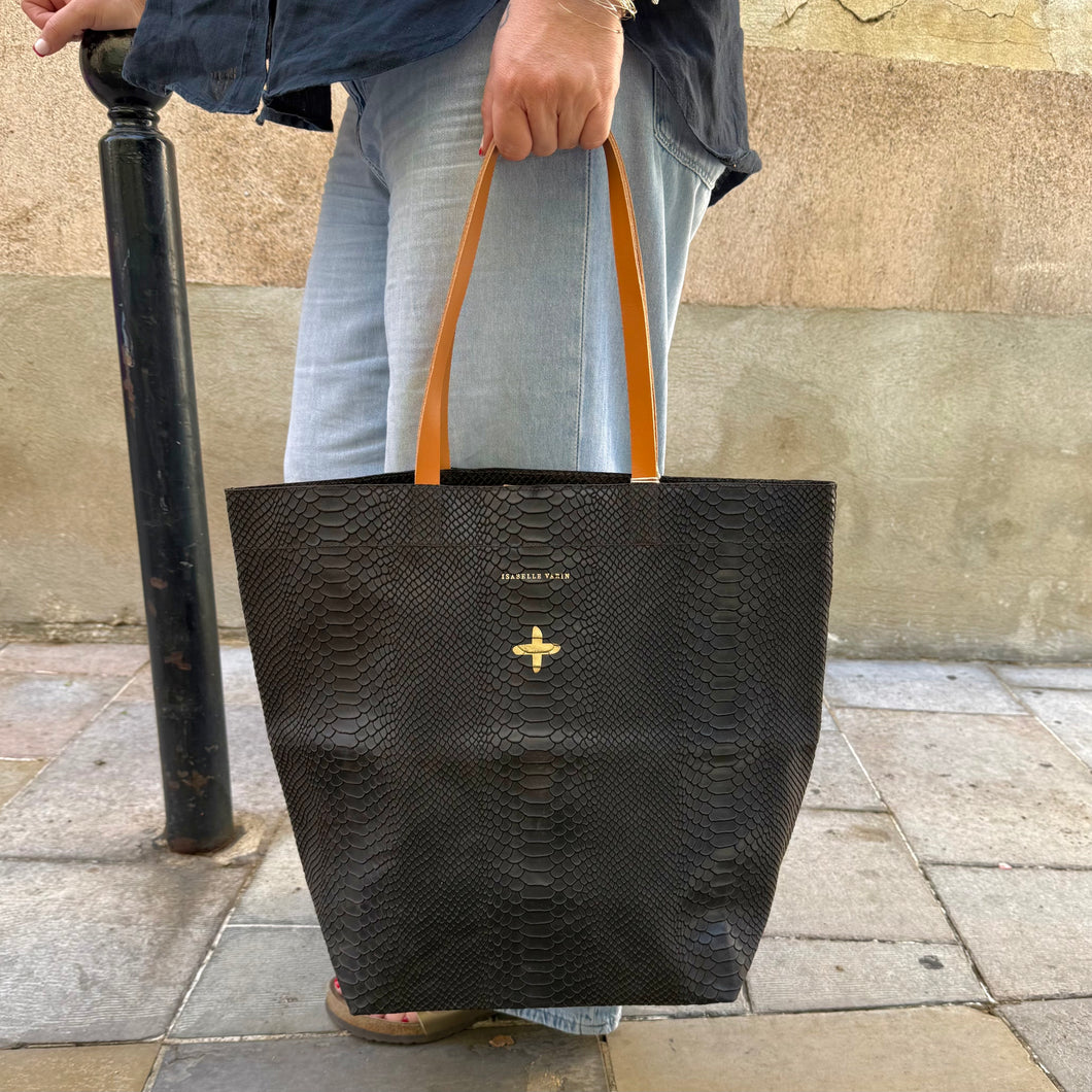 SAC CABAS NOIR ISABELLE VARIN
