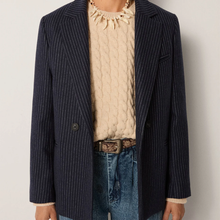 Charger l&#39;image dans la galerie, BLAZER JACKIE NOTE MARINE MAISON HOTEL
