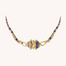 Charger l&#39;image dans la galerie, COLLIER TALISMAN BLUE PURPLE MYA BAY
