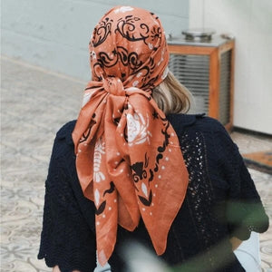 FOULARD BANDANA MAISON LECOMTE FLAMENT