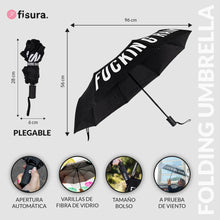 Charger l&#39;image dans la galerie, PARAPLUIE &quot;FUCKING RAIN&quot; FISURA
