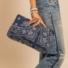 Charger l'image dans la galerie, POCHETTE ORLANDO BANDANA NAVY AOKYANOS
