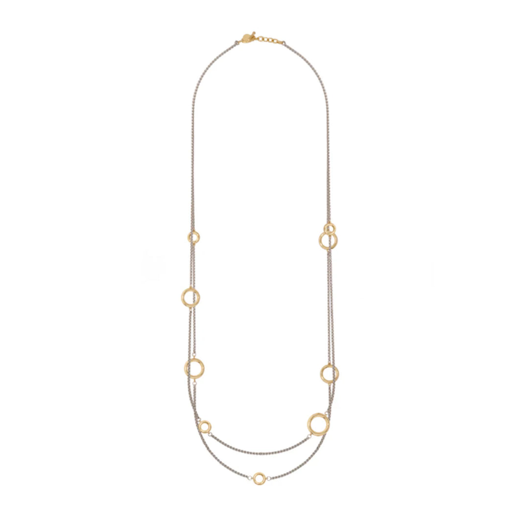 SAUTOIR EYELET BICOLORE BANGLE-UP